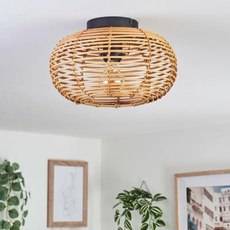 Luminaires Scandinaves-hofstein Plafonnier Mulstrand Écru, Noir, 1 lumière