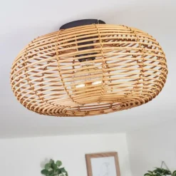 Luminaires Scandinaves-hofstein Plafonnier Mulstrand Écru, Noir, 1 lumière