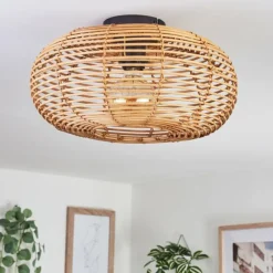 Luminaires Scandinaves-hofstein Plafonnier Mulstrand Écru, Noir, 1 lumière