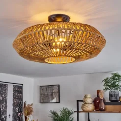 Luminaires Scandinaves-hofstein Plafonnier Mulstrand Écru, 2 lumières