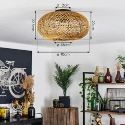 Luminaires Scandinaves-hofstein Plafonnier Mulstrand Écru, 1 lumière