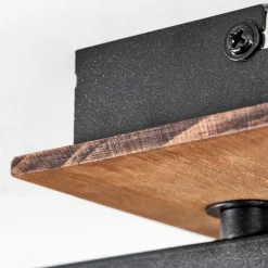 Suspension Verre Fumé-hofstein Plafonnier Murianette Écru, Noir, 6 lumières