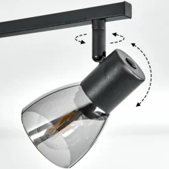 hofstein Plafonnier Murianette Noir, 6 lumières