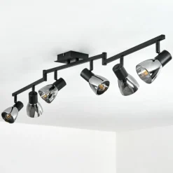 hofstein Plafonnier Murianette Noir, 6 lumières