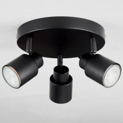 hofstein Plafonnier Nestavel LED Noir, 3 lumières