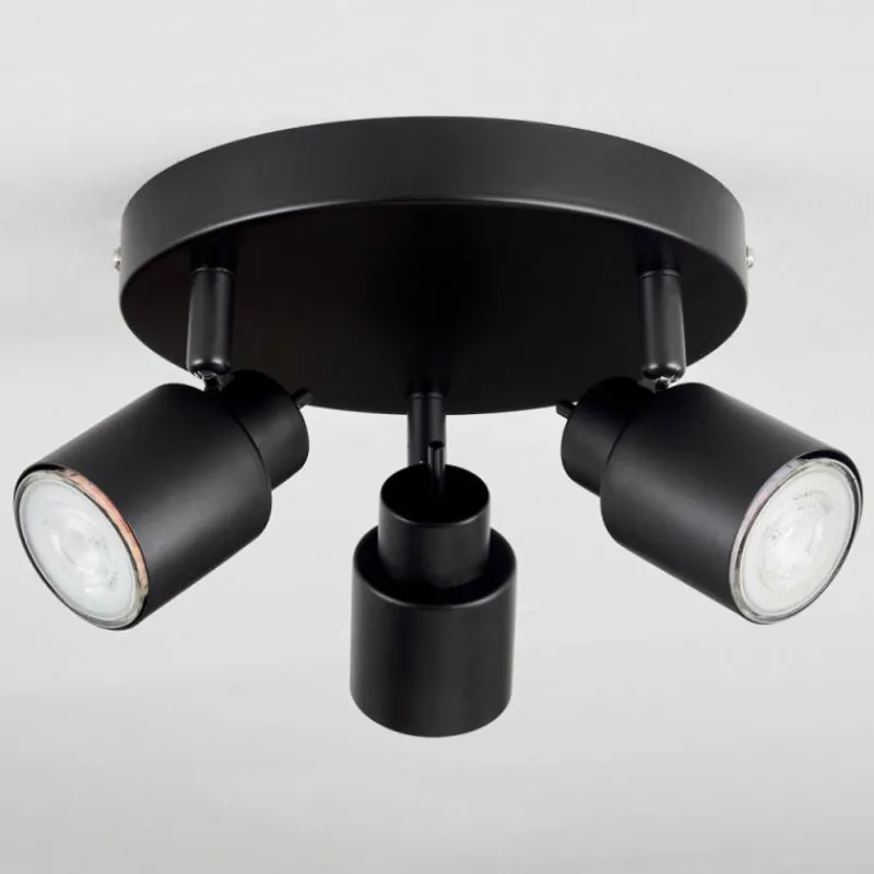 hofstein Plafonnier Nestavel LED Noir, 3 lumières