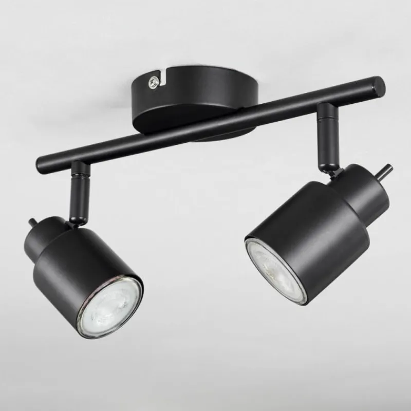 hofstein Plafonnier Nestavel LED Noir, 2 lumières