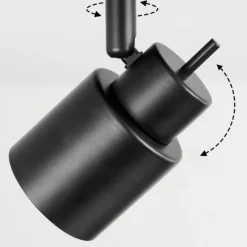 hofstein Plafonnier Nestavel LED Noir, 1 lumière* Éclairage Led