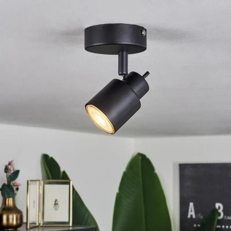 hofstein Plafonnier Nestavel LED Noir, 1 lumière* Éclairage Led