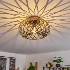 Lampes Dorées-hofstein Plafonnier Oravi Ancien, Or, 1 lumière