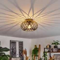 Lampes Dorées-hofstein Plafonnier Oravi Ancien, Or, 1 lumière