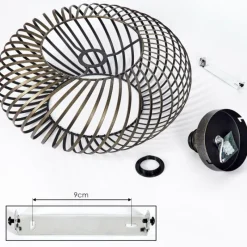 Lampes Dorées-hofstein Plafonnier Oravi Ancien, Or, 1 lumière