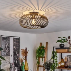 Lampes Dorées-hofstein Plafonnier Oravi Ancien, Or, 1 lumière