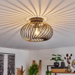 Lampes Dorées-hofstein Plafonnier Oravi Ancien, Or, 1 lumière