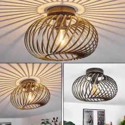 Lampes Dorées-hofstein Plafonnier Oravi Ancien, Or, 1 lumière