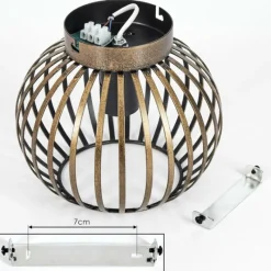 Lampes Dorées-hofstein Plafonnier Oravi Ancien, Or, 1 lumière