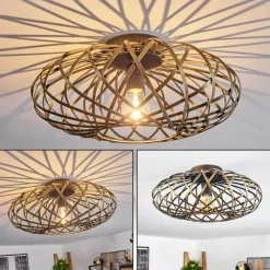 Lampes Dorées-hofstein Plafonnier Oravi Ancien, Or, 1 lumière