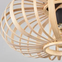 Style Boho-Chic-hofstein Plafonnier Oravi Bois clair, 1 lumière