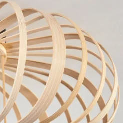 Style Boho-Chic-hofstein Plafonnier Oravi Bois clair, 1 lumière