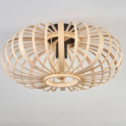 Style Boho-Chic-hofstein Plafonnier Oravi Bois clair, 1 lumière