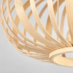 Style Boho-Chic-hofstein Plafonnier Oravi Bois clair, 1 lumière