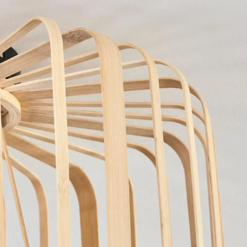 Style Boho-Chic-hofstein Plafonnier Oravi Bois clair, 1 lumière