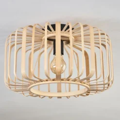 Style Boho-Chic-hofstein Plafonnier Oravi Bois clair, 1 lumière