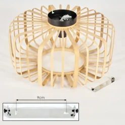 Style Boho-Chic-hofstein Plafonnier Oravi Bois clair, 1 lumière