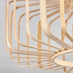 Style Boho-Chic-hofstein Plafonnier Oravi Bois clair, 1 lumière