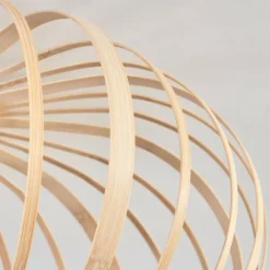 Style Boho-Chic-hofstein Plafonnier Oravi Bois clair, 1 lumière