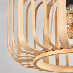 Style Boho-Chic-hofstein Plafonnier Oravi Bois clair, 1 lumière