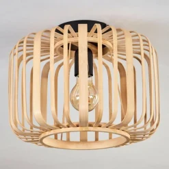 Style Boho-Chic-hofstein Plafonnier Oravi Bois clair, 1 lumière