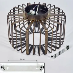 Style Boho-Chic-hofstein Plafonnier Oravi Bronze, 1 lumière