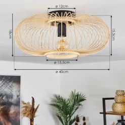 Luminaires Scandinaves-hofstein Plafonnier Oravi Écru, 1 lumière