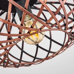 Style Boho-Chic-hofstein Plafonnier Oravi Cuivre, 1 lumière