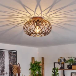 Style Boho-Chic-hofstein Plafonnier Oravi Cuivre, 1 lumière