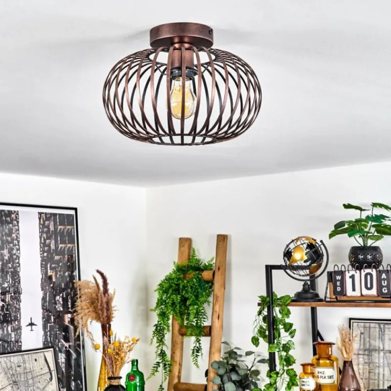Lampes Industrielles-hofstein Plafonnier Oravi Cuivre, 1 lumière