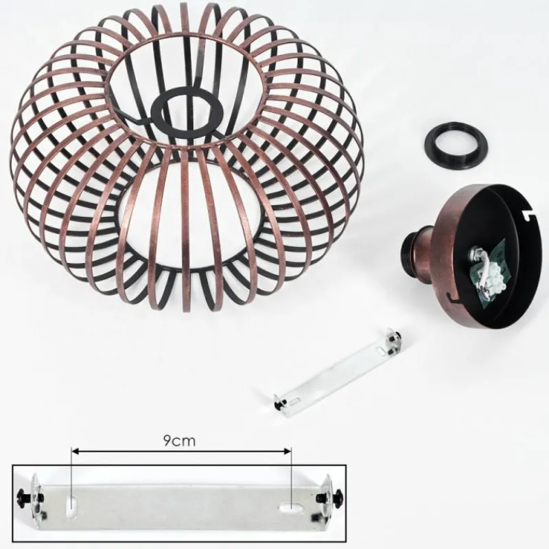 Lampes Industrielles-hofstein Plafonnier Oravi Cuivre, 1 lumière