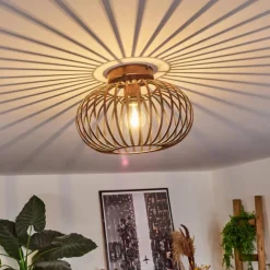 Lampes Industrielles-hofstein Plafonnier Oravi Cuivre, 1 lumière