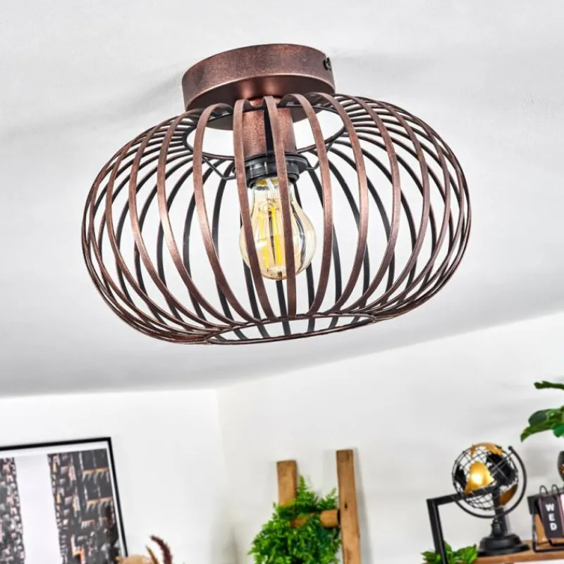 Lampes Industrielles-hofstein Plafonnier Oravi Cuivre, 1 lumière