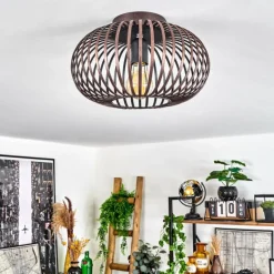 Lampes Industrielles-hofstein Plafonnier Oravi Cuivre, 1 lumière