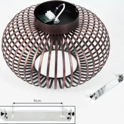 Lampes Industrielles-hofstein Plafonnier Oravi Cuivre, 1 lumière