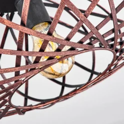 Lampes Vintages & Rétros-hofstein Plafonnier Oravi Cuivre, 1 lumière