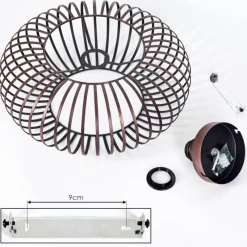 Lampes Vintages & Rétros-hofstein Plafonnier Oravi Cuivre, 1 lumière