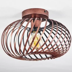 Lampes Vintages & Rétros-hofstein Plafonnier Oravi Cuivre, 1 lumière