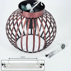 Lampes Vintages & Rétros-hofstein Plafonnier Oravi Cuivre, 1 lumière