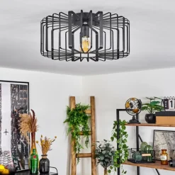 Style Boho-Chic-hofstein Plafonnier Oravi Noir, 1 lumière