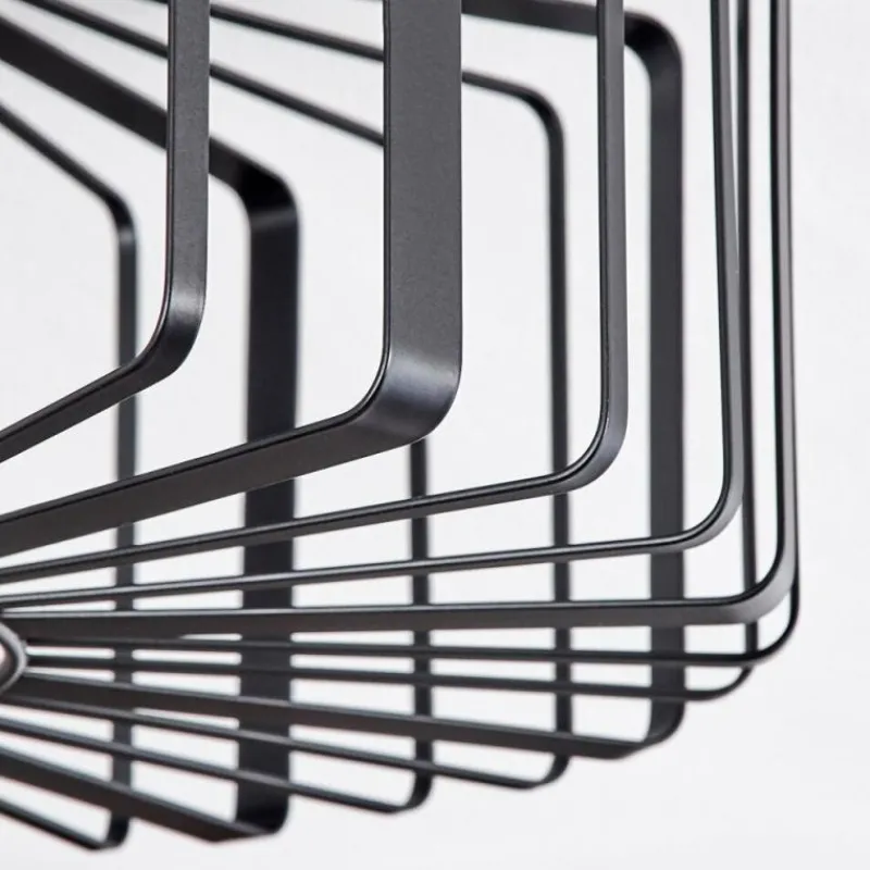 Style Boho-Chic-hofstein Plafonnier Oravi Noir, 1 lumière