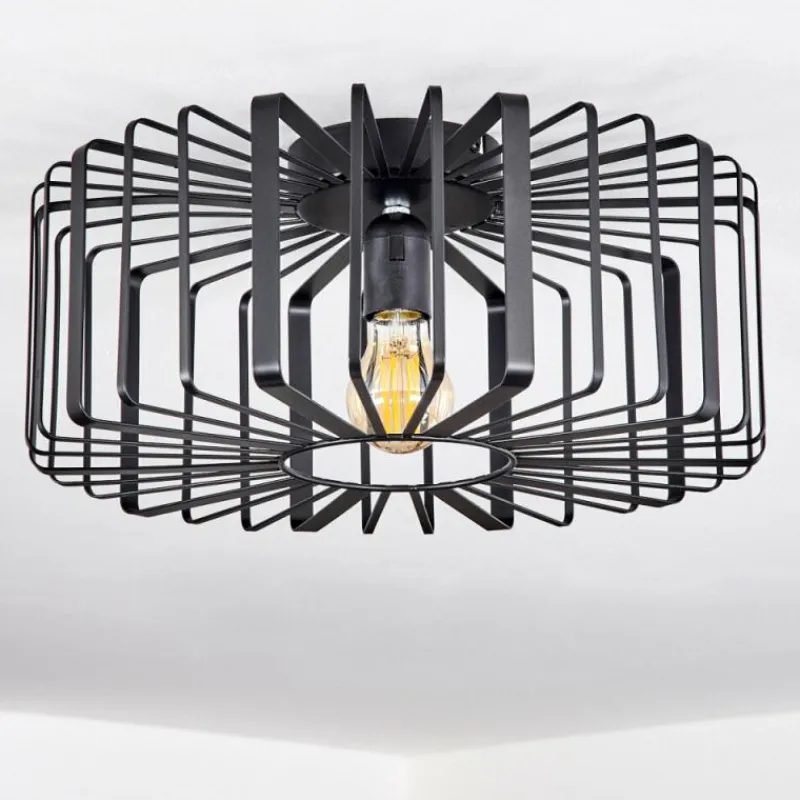 Style Boho-Chic-hofstein Plafonnier Oravi Noir, 1 lumière