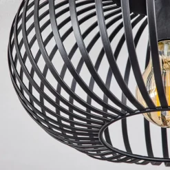 Style Boho-Chic-hofstein Plafonnier Oravi Noir, 1 lumière